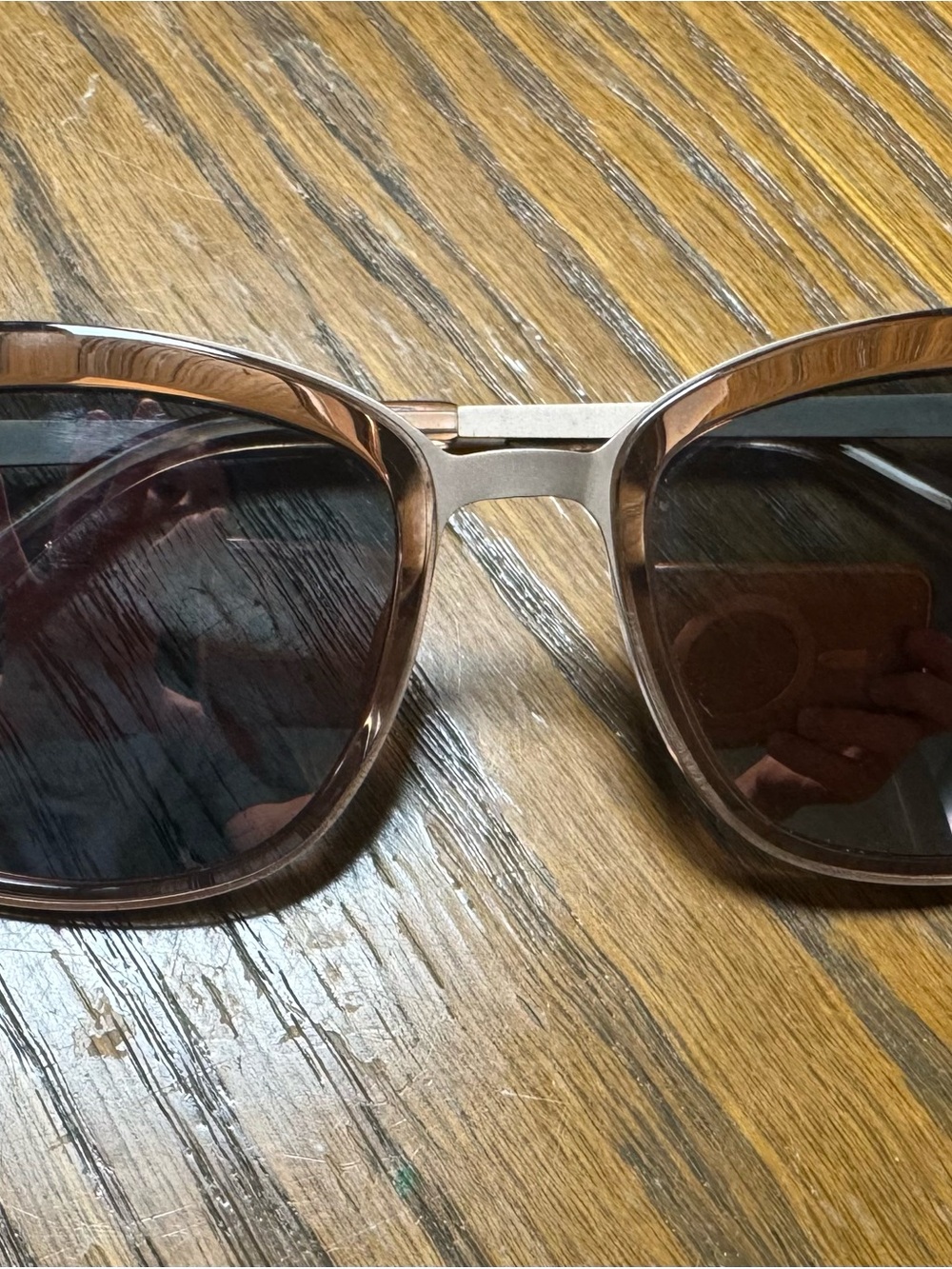 Women's Brown Oversized Square Sunglasses - UV Protection